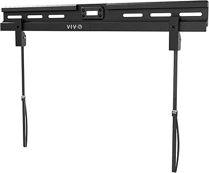 Black TV stand bracket with 'VIVO' branding on a white background