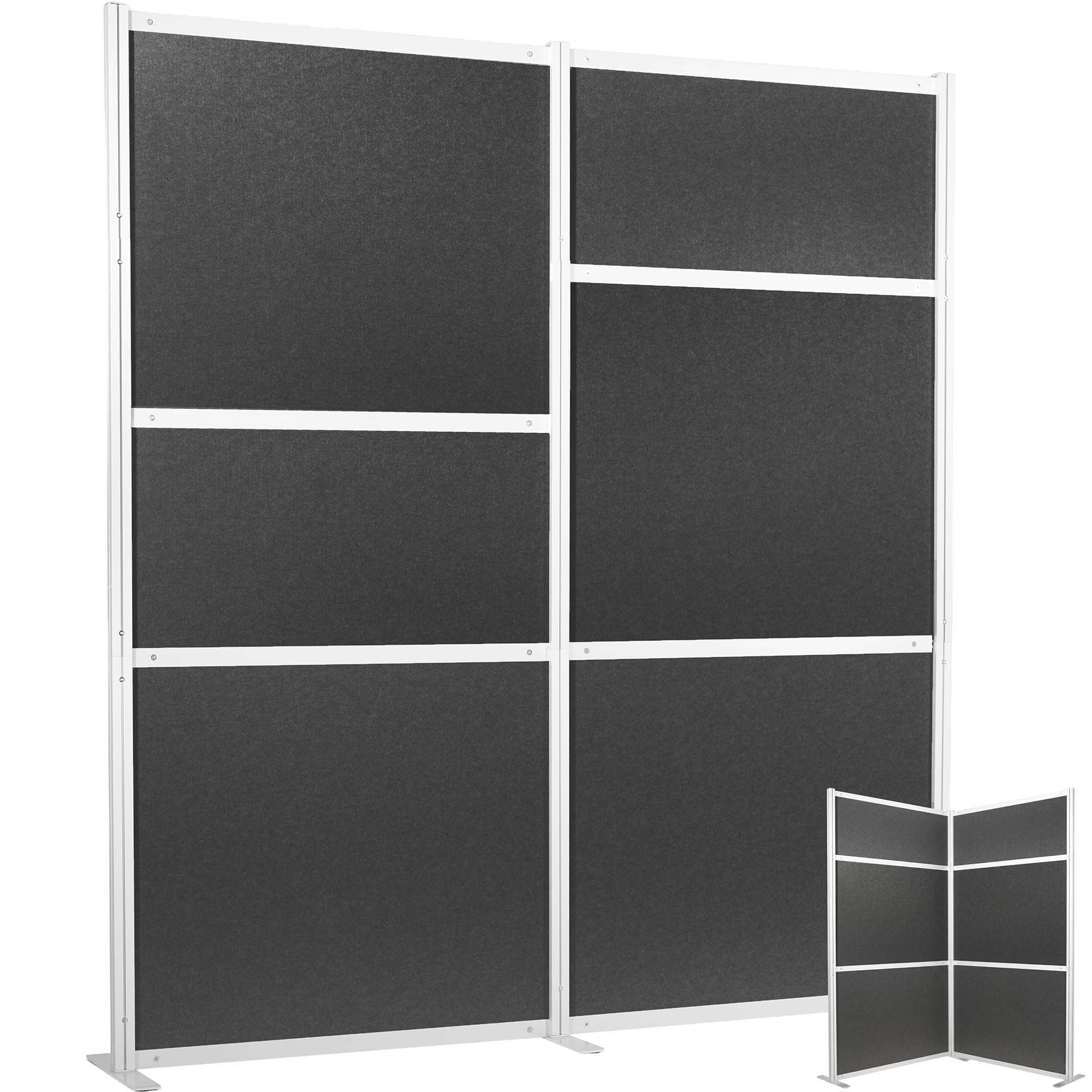 84" Tall Modular Wall System Freestanding Room Dividers