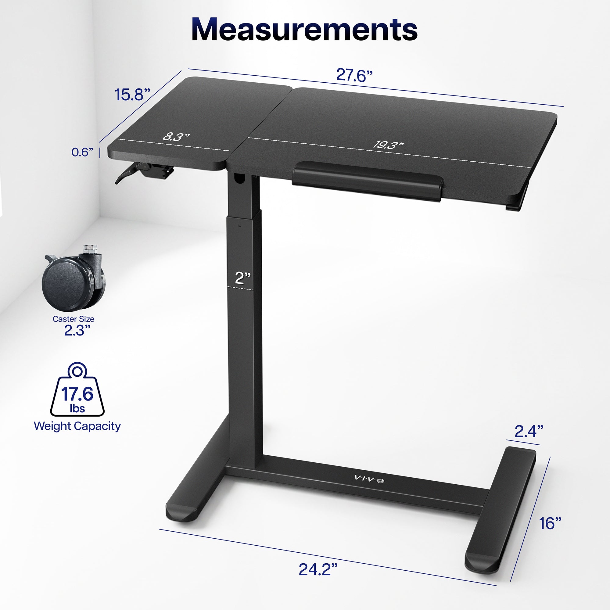 Mobile Tilting Laptop Cart