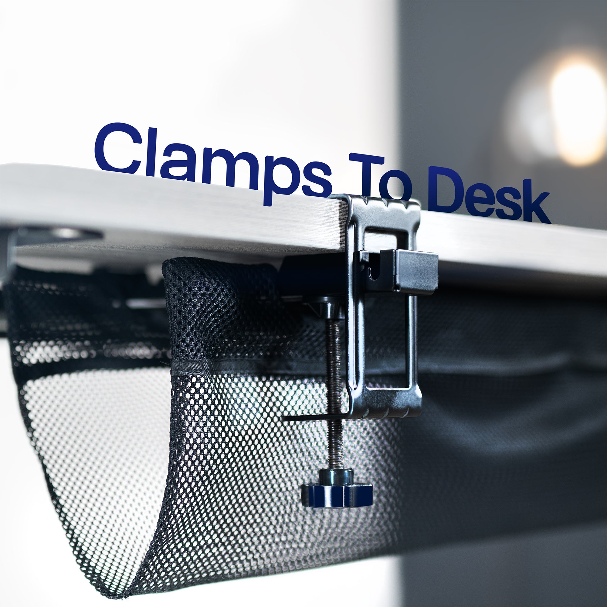 24 Inch Clamp-on Under Desk Cable Net, Workstation Wire Organizer, Cable Management for Home and Office 24 Inch Clamp-on Under Desk Cable Net, Workstation Wire Organizer, Cable Management for Home and Office