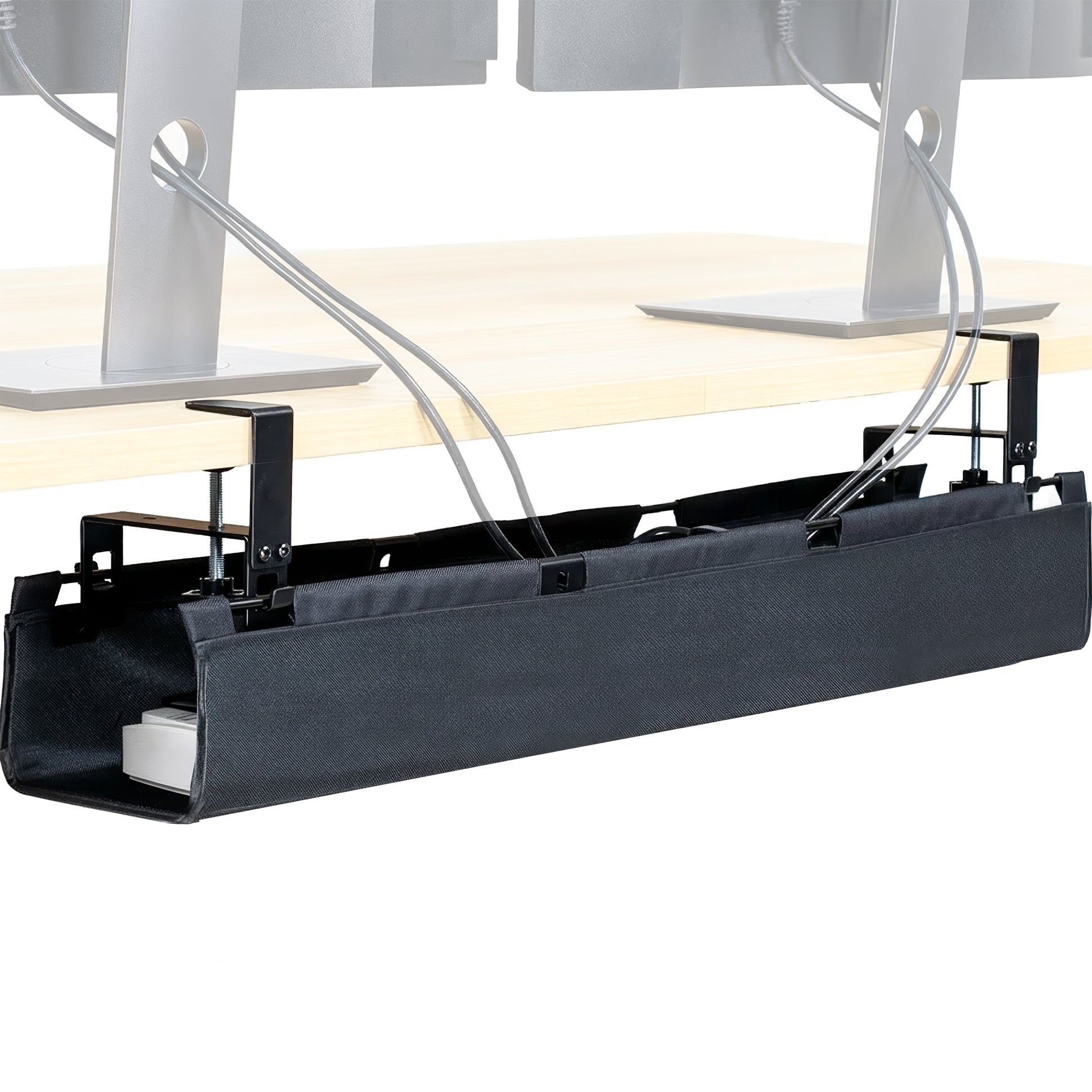 31" Clamp-on cable management tray