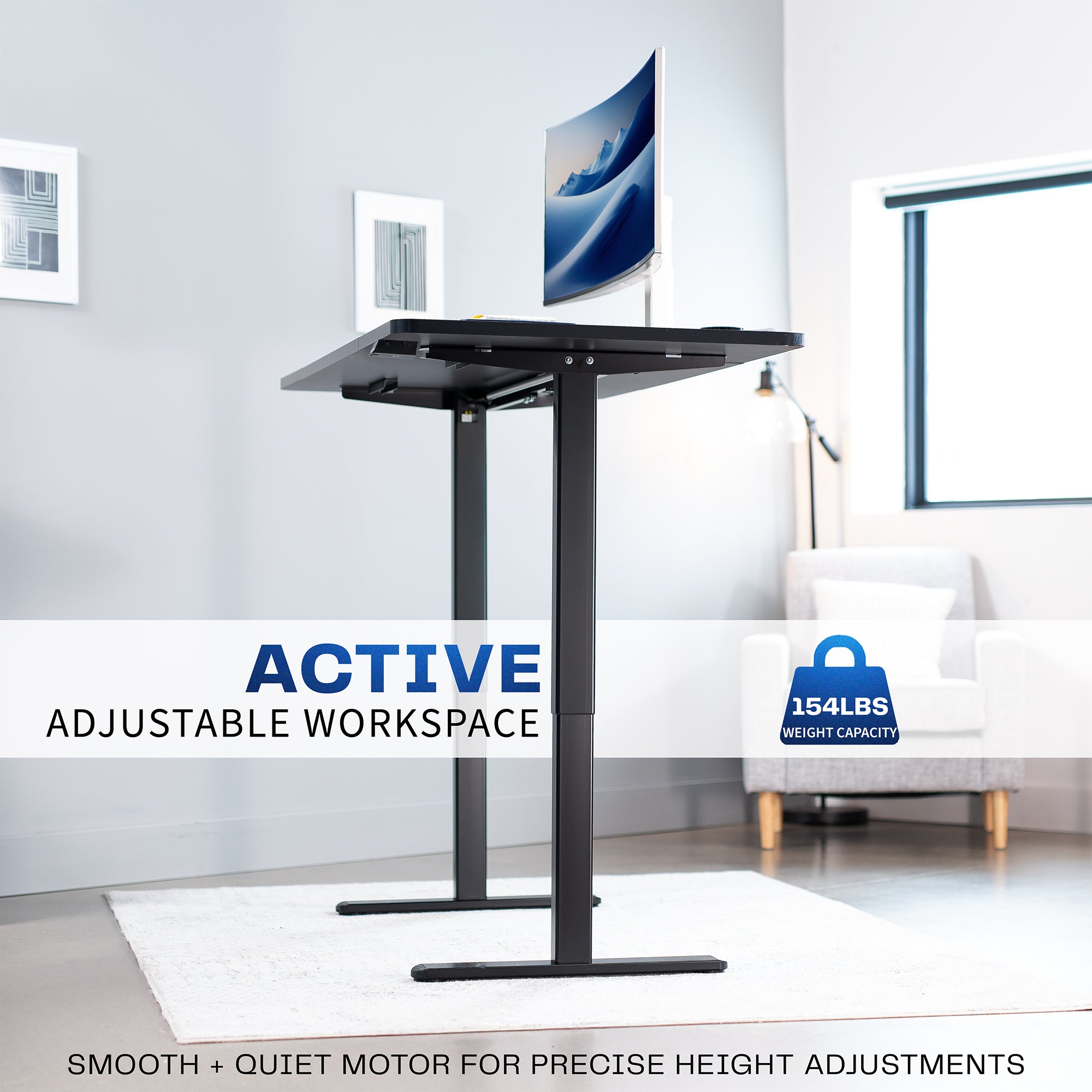 0B Series - 60" x 30" Height Adjustable Electric Desk