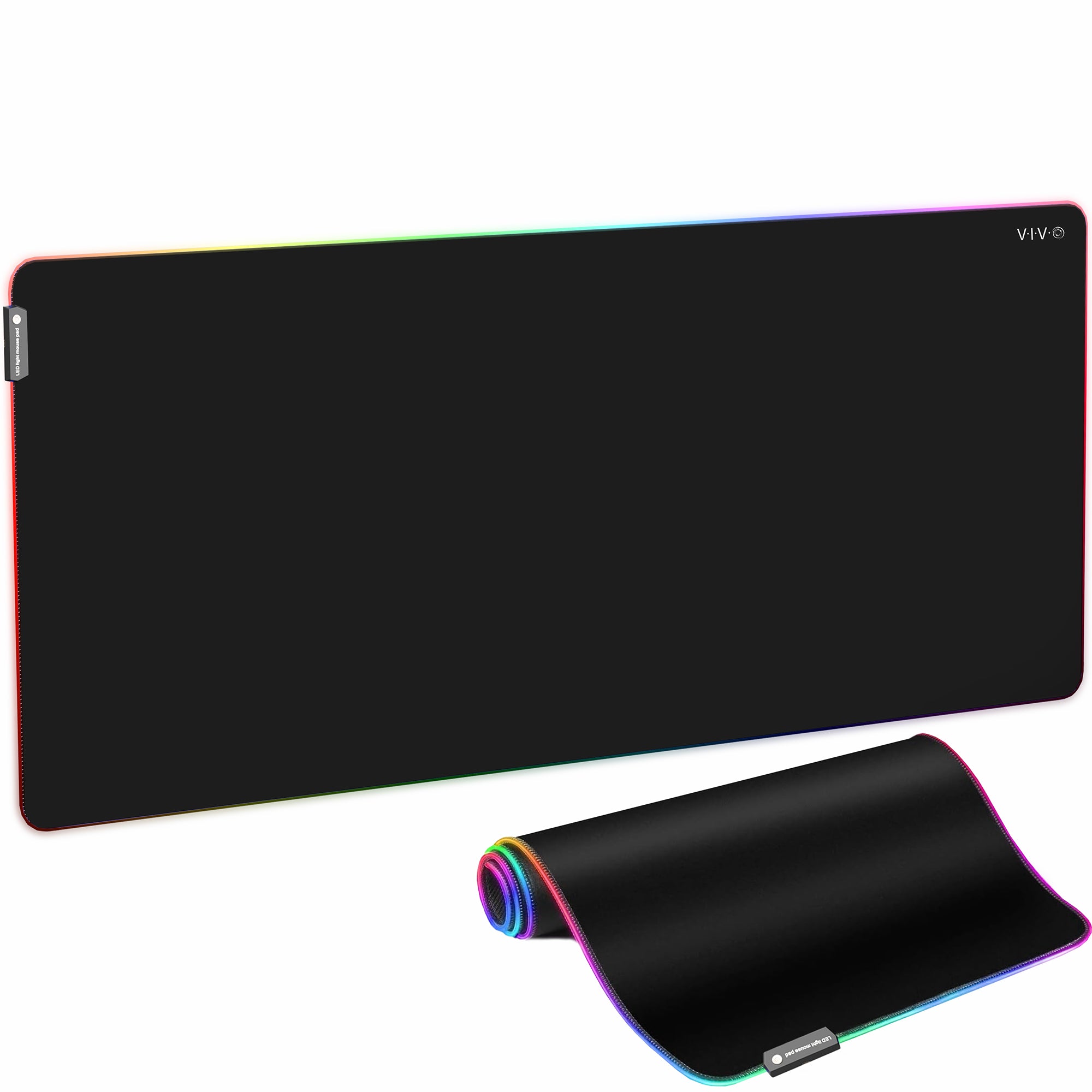 Large 60 x 30 inch Full Size Desk Pad with RGB Lighting for Office Ambience and Immersive Gaming, Oversized Mouse Pad Table Top Cover, 12 Color Modes, Non-slip Base