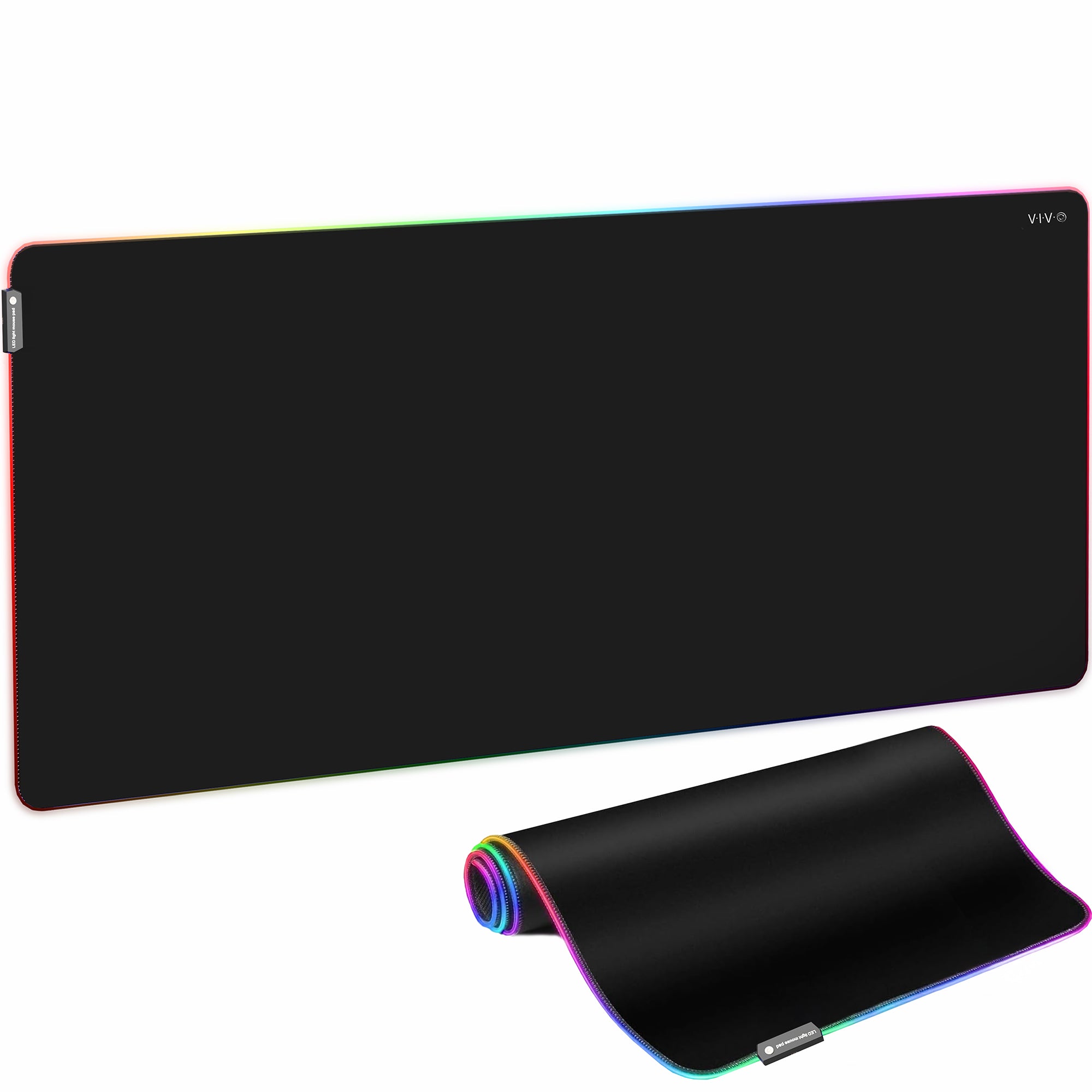 Extra Large 71 x 36 inch Full Size Desk Pad with RGB Lighting for Office Ambience and Immersive Gaming, Oversized Mouse Pad Table Top Cover, 12 Color Modes, Non-slip Base
