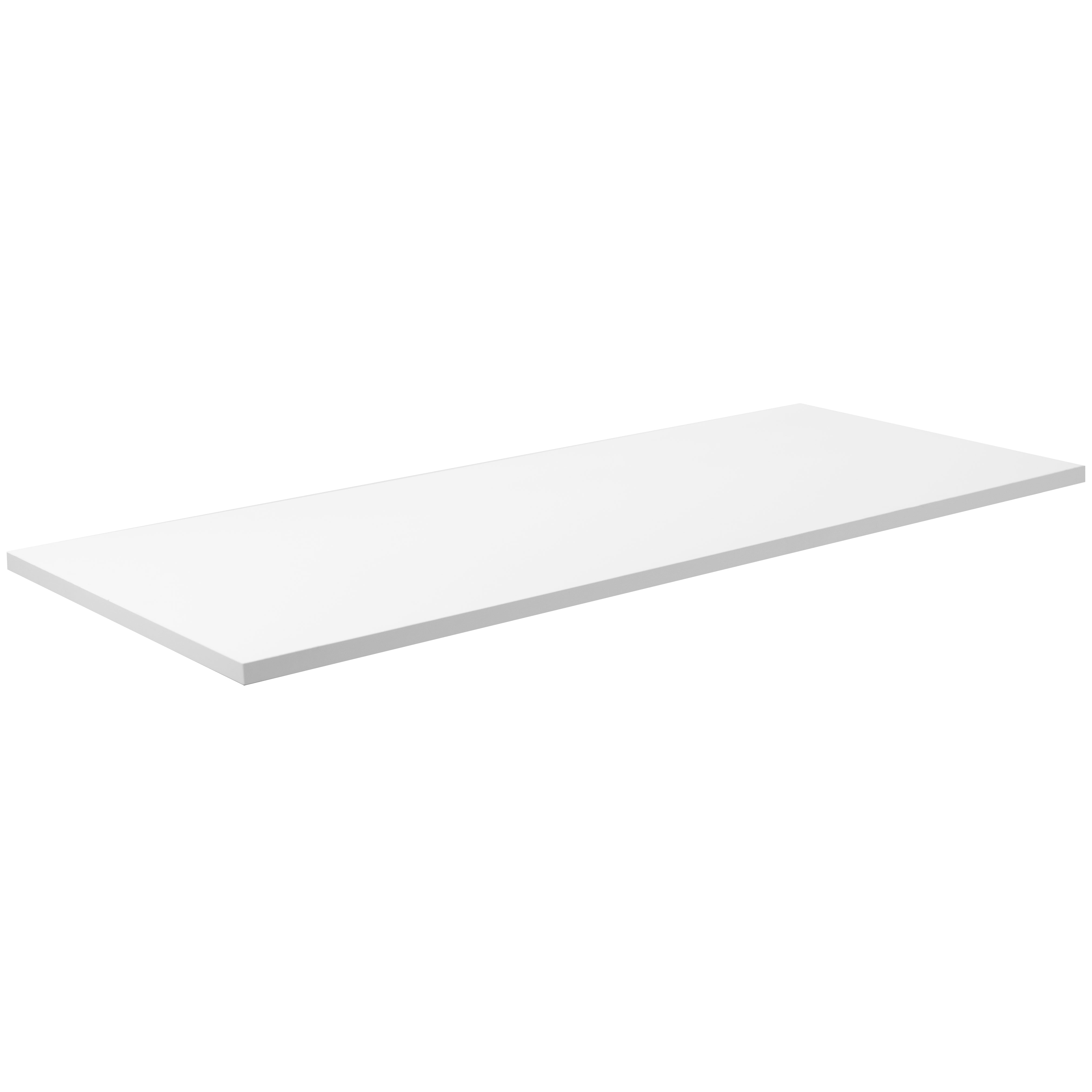 55 x 24 inch Universal Solid One-Piece Square Corner Table Top for Standard and Sit to Stand Height Adjustable Home and Office Desk Frames