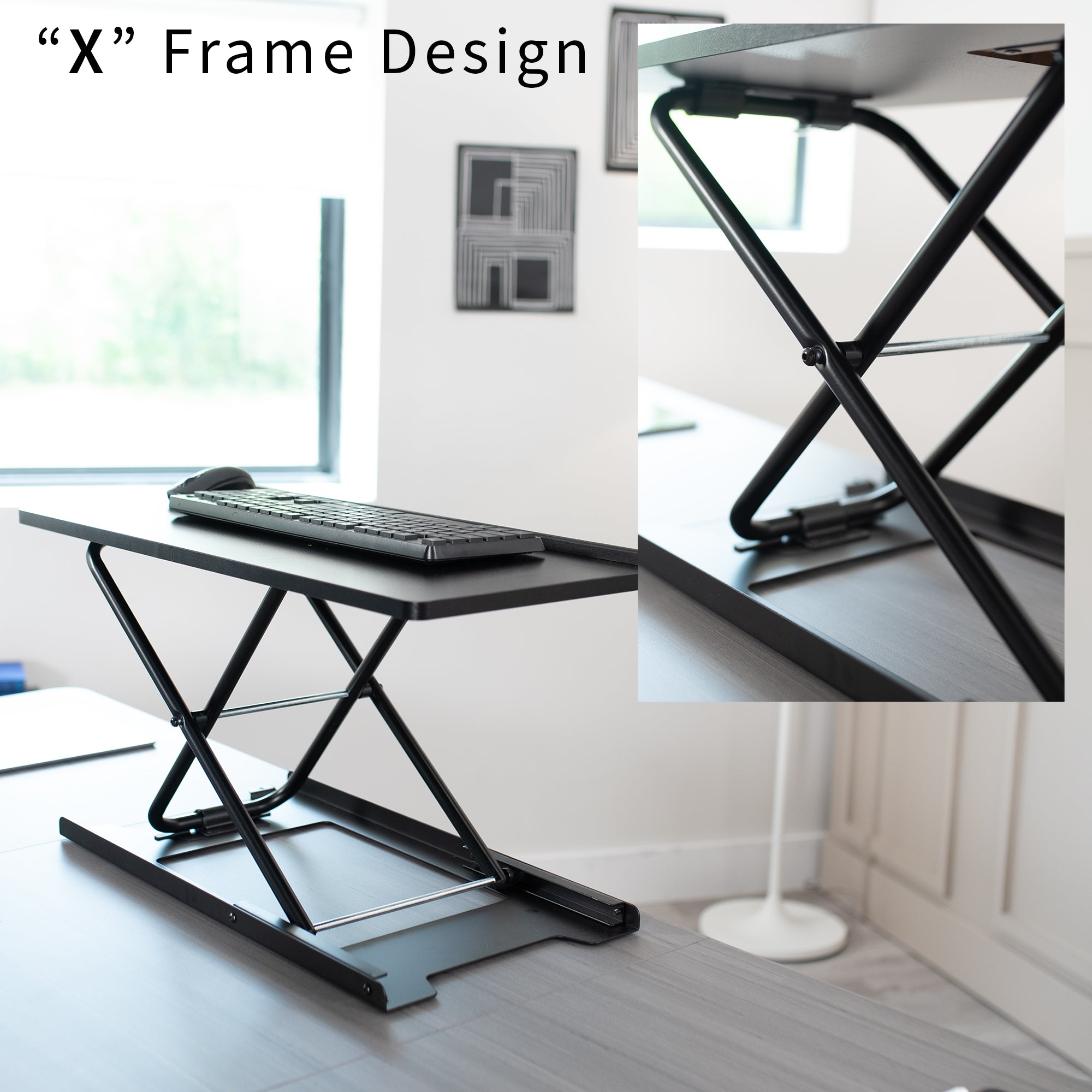 Slim profile is designed to blend into any surface.