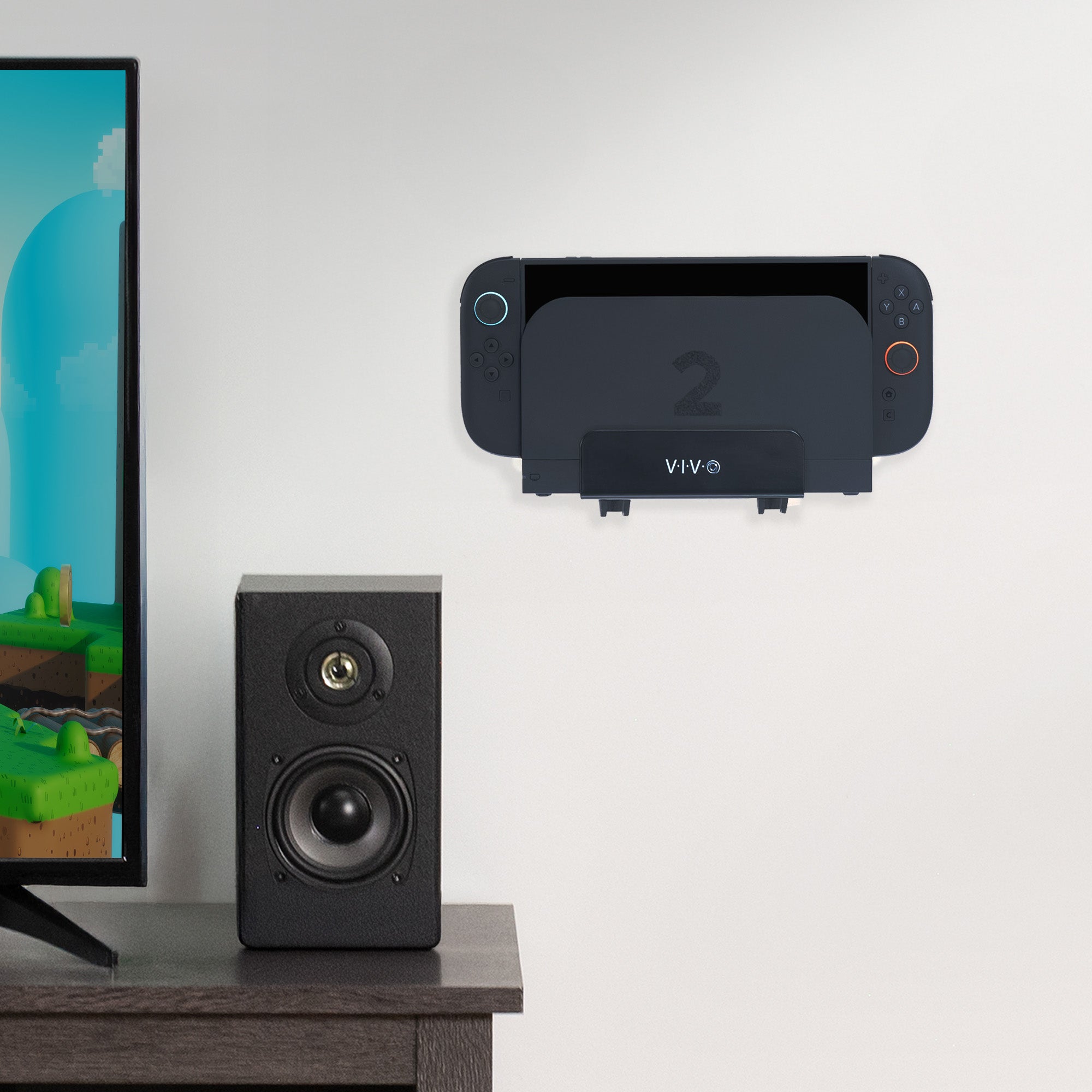 Black Nintendo Switch wall mount from VIVO.