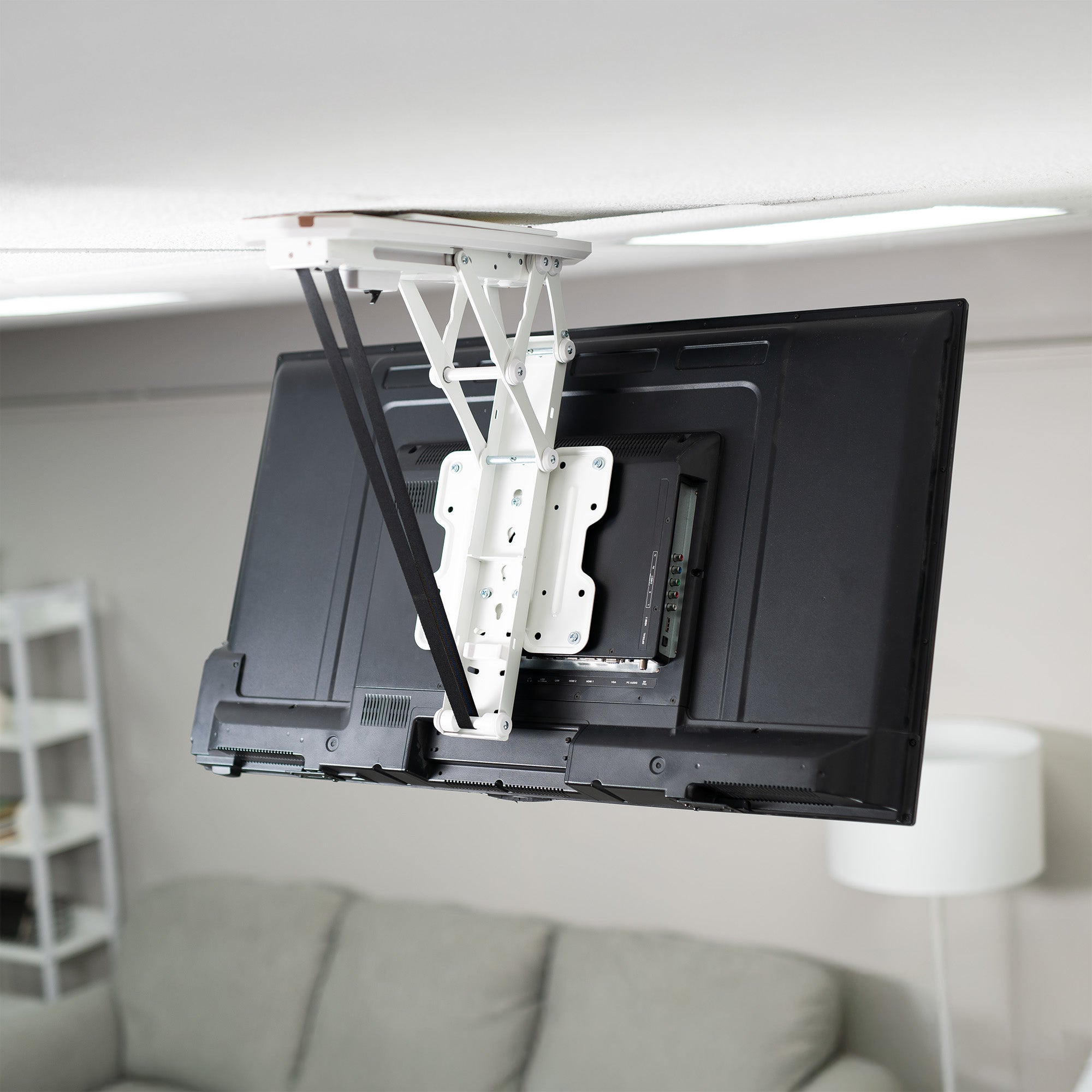 White Drop Ceiling Mount Designed for MOUNT-E-FD55W / MOUNT-E-FD70W