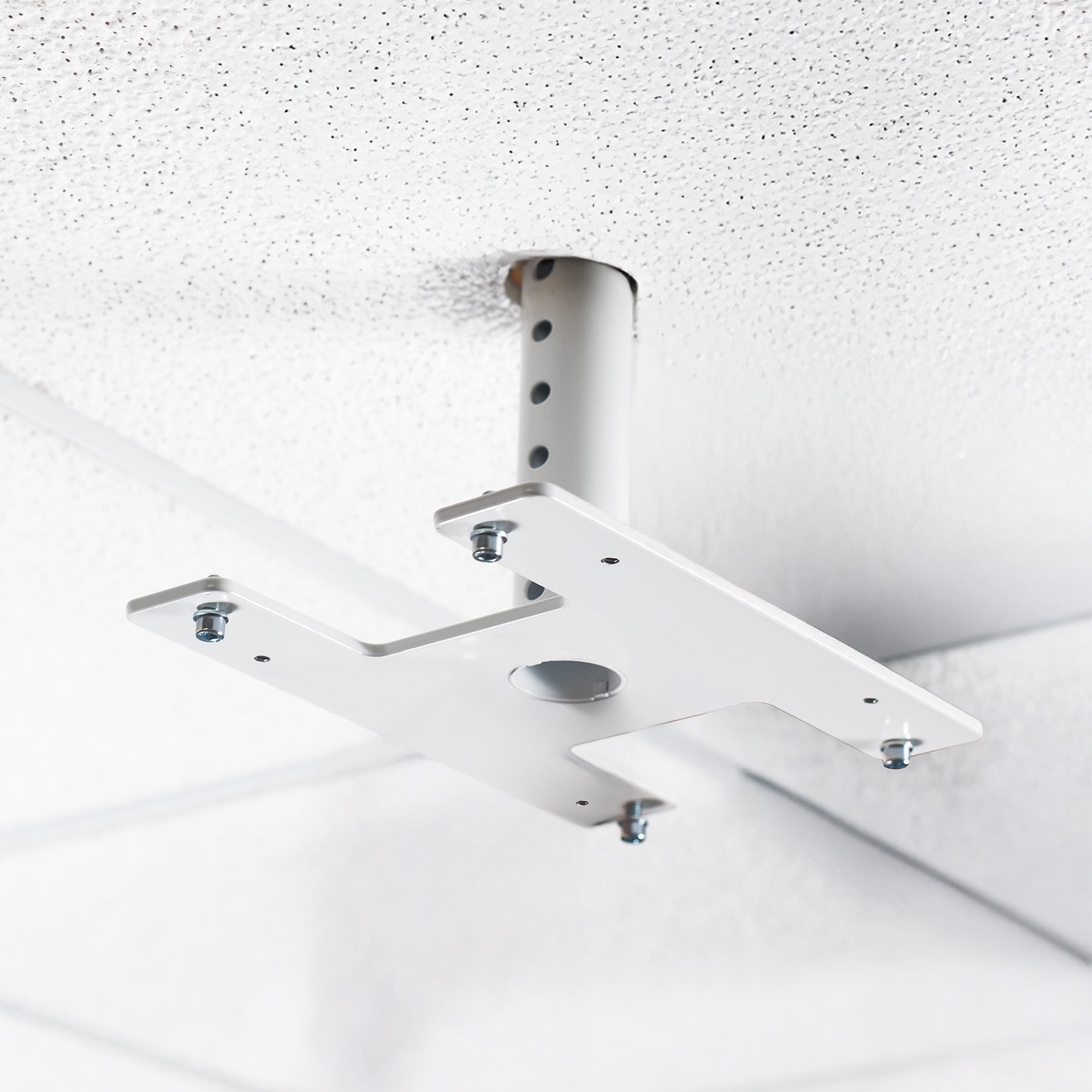 White Drop Ceiling Mount Designed for MOUNT-E-FD55W / MOUNT-E-FD70W