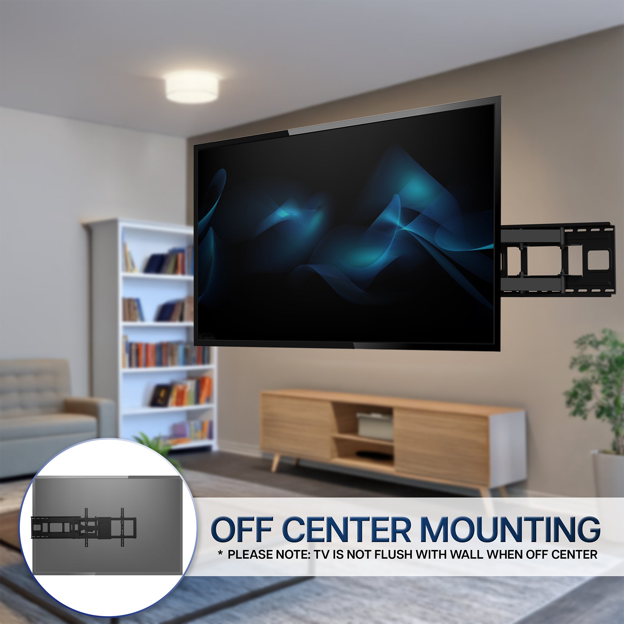 Full Motion 43” to 85” TV Wall Mount with Long Arm