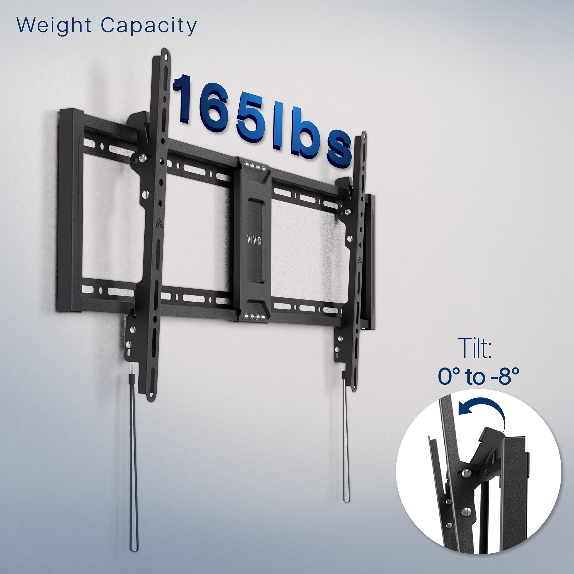 Sturdy adjustable TV wall mount.