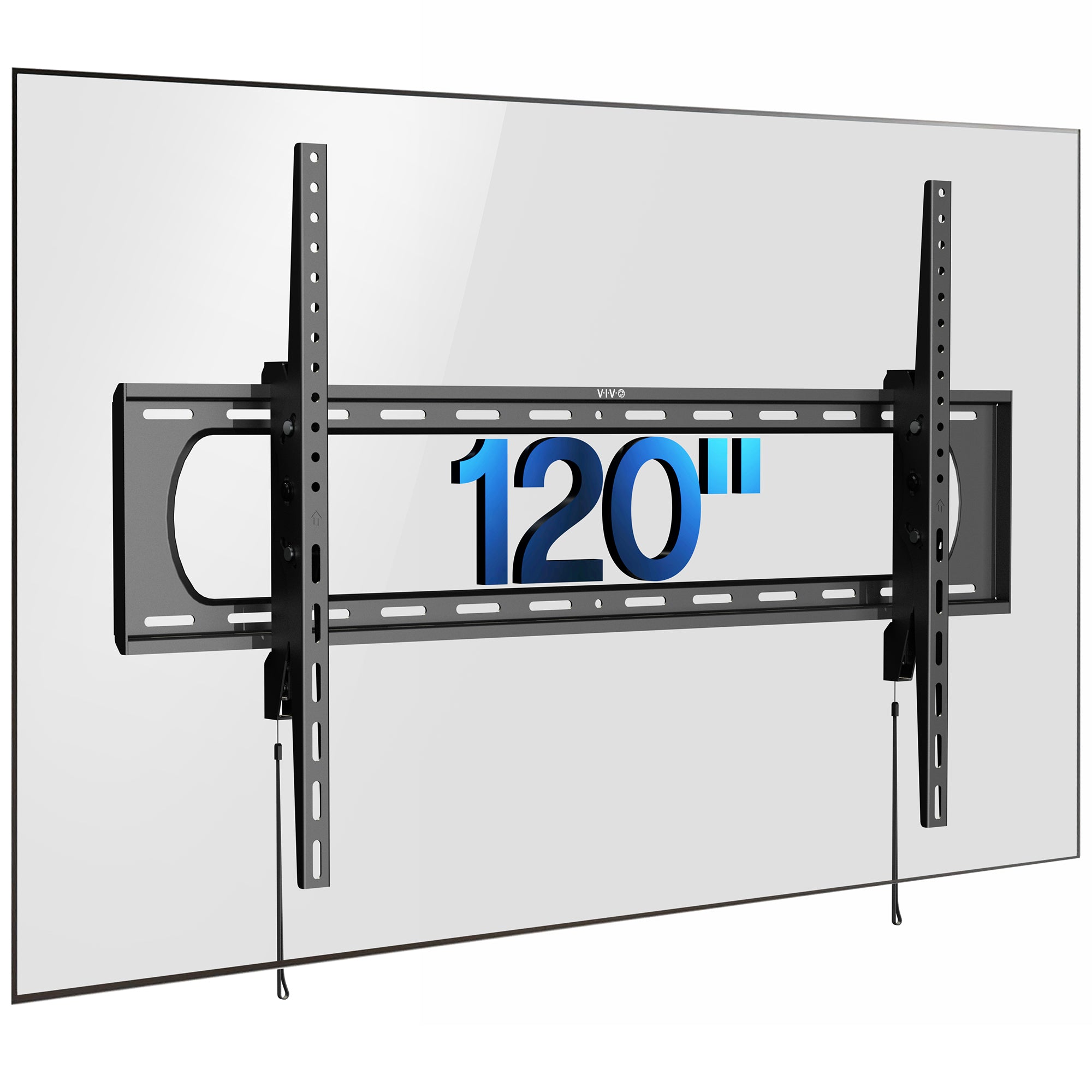 A black heavy duty tilting TV wall mount designed for extra large screens.