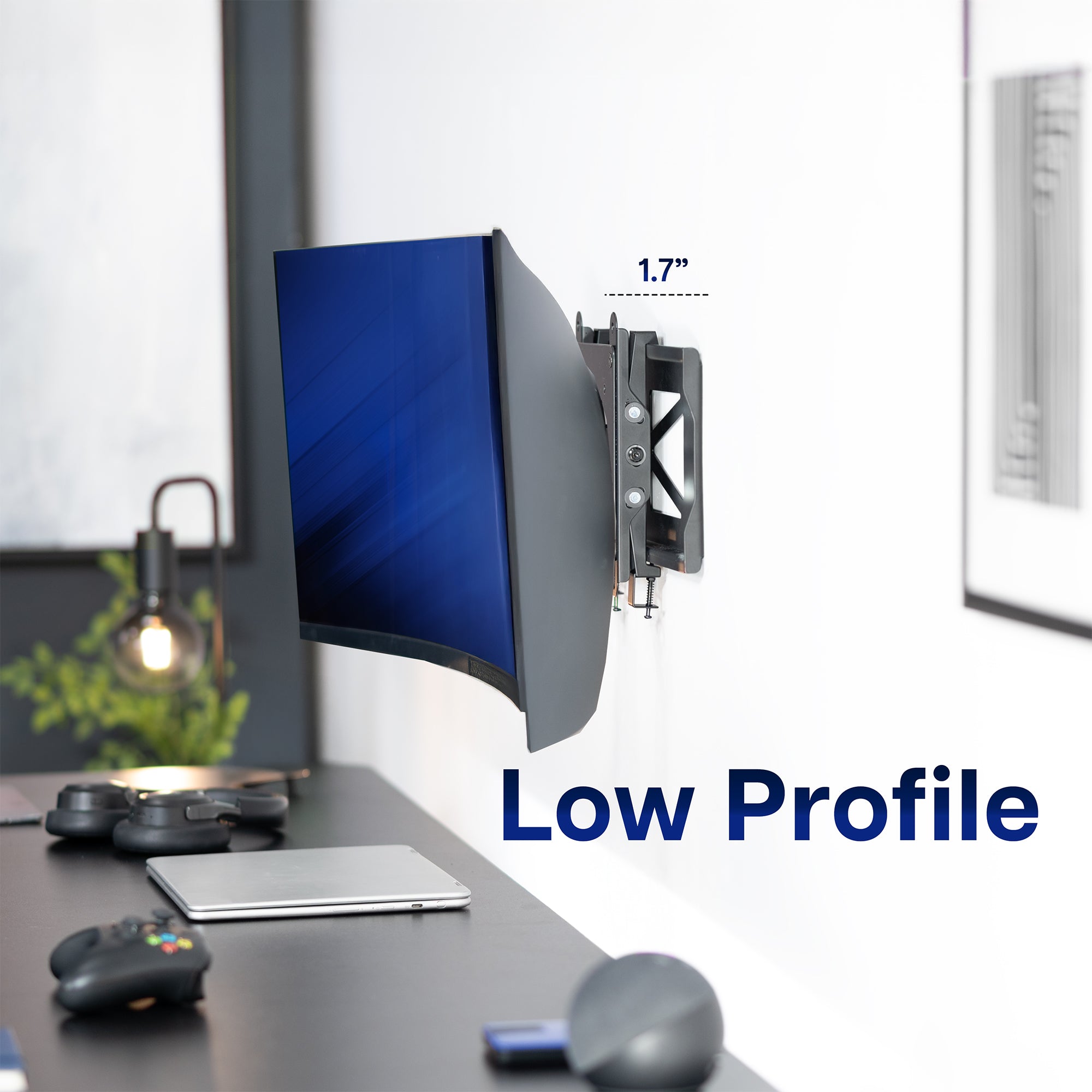 Low Profile Ultrawide Monitor Wall Mount - Up to 49" Screens