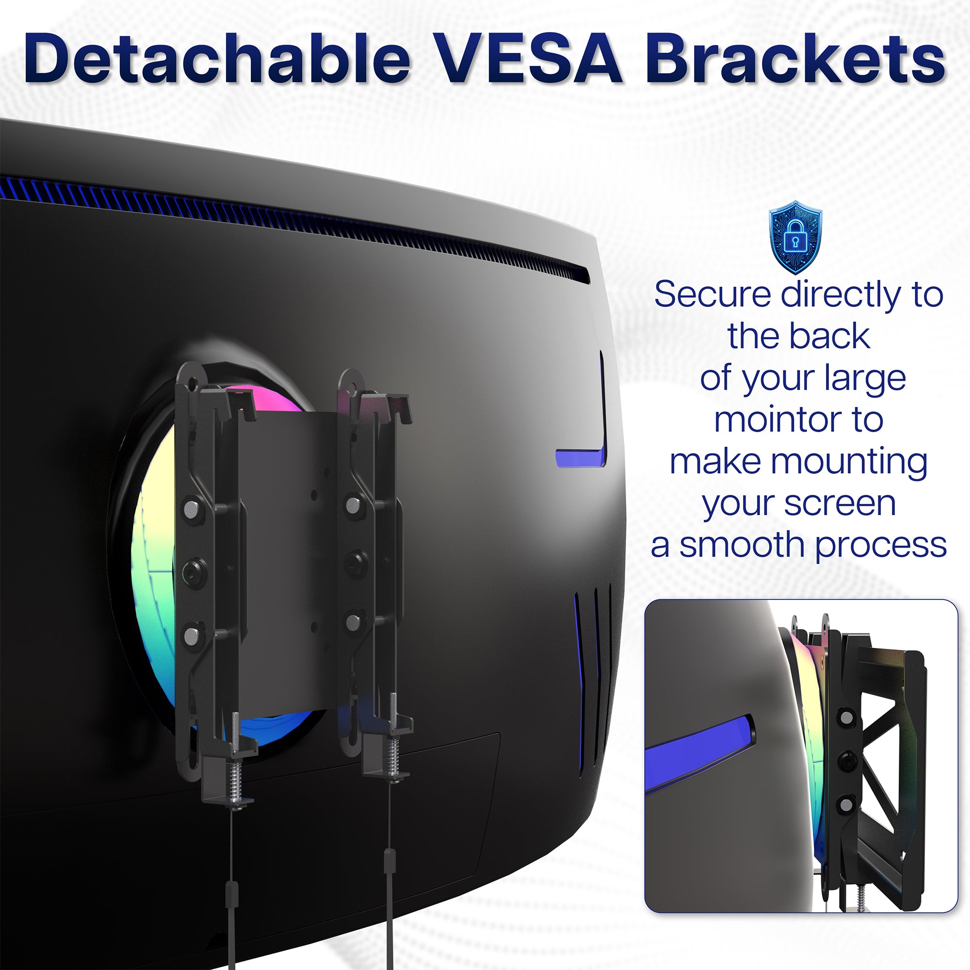 Low Profile Ultrawide Monitor Wall Mount - Up to 49" Screens