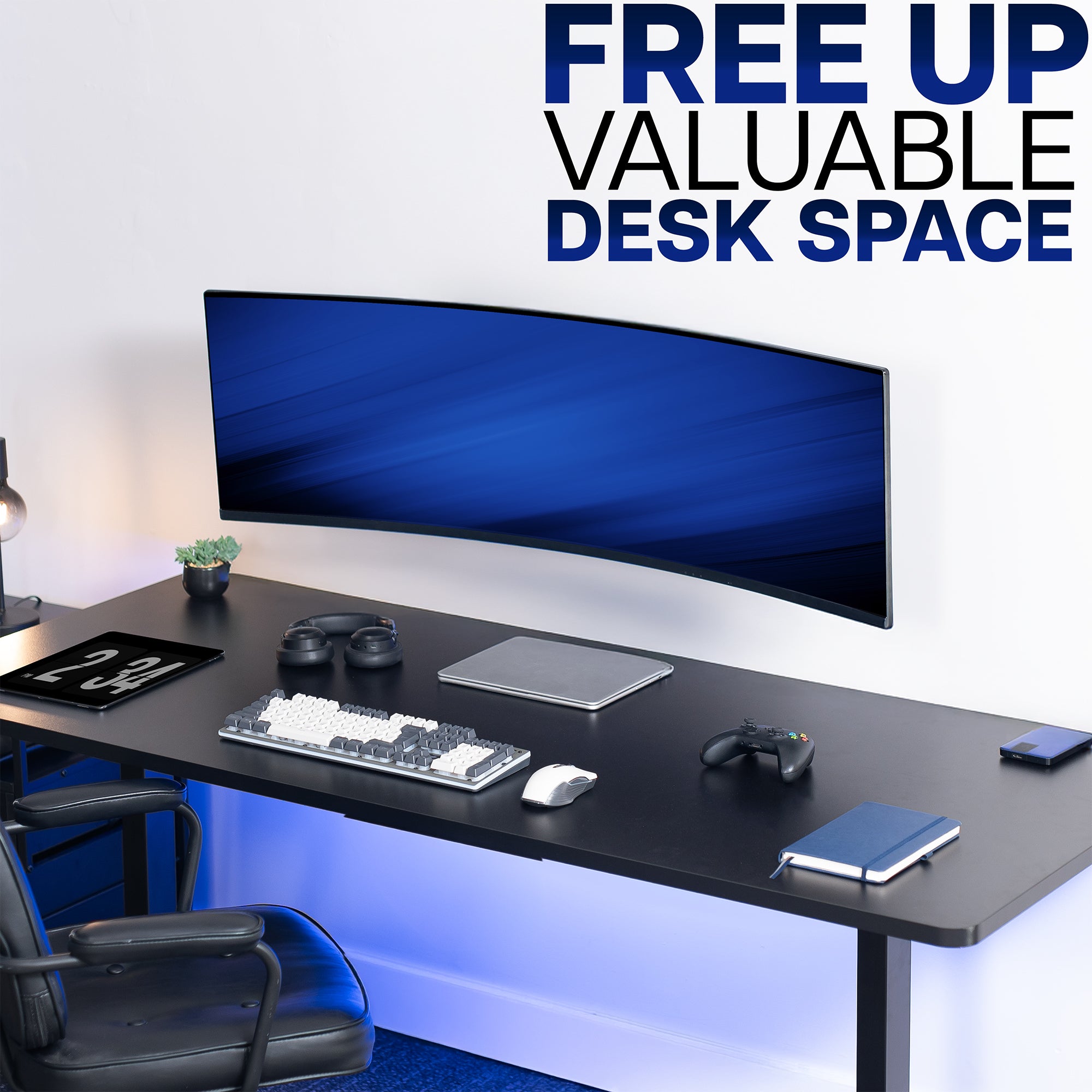 Low Profile Ultrawide Monitor Wall Mount - Up to 49" Screens