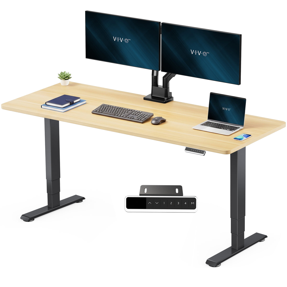 VIVO PRO 71" x 30" Dual Motor Electric Desk