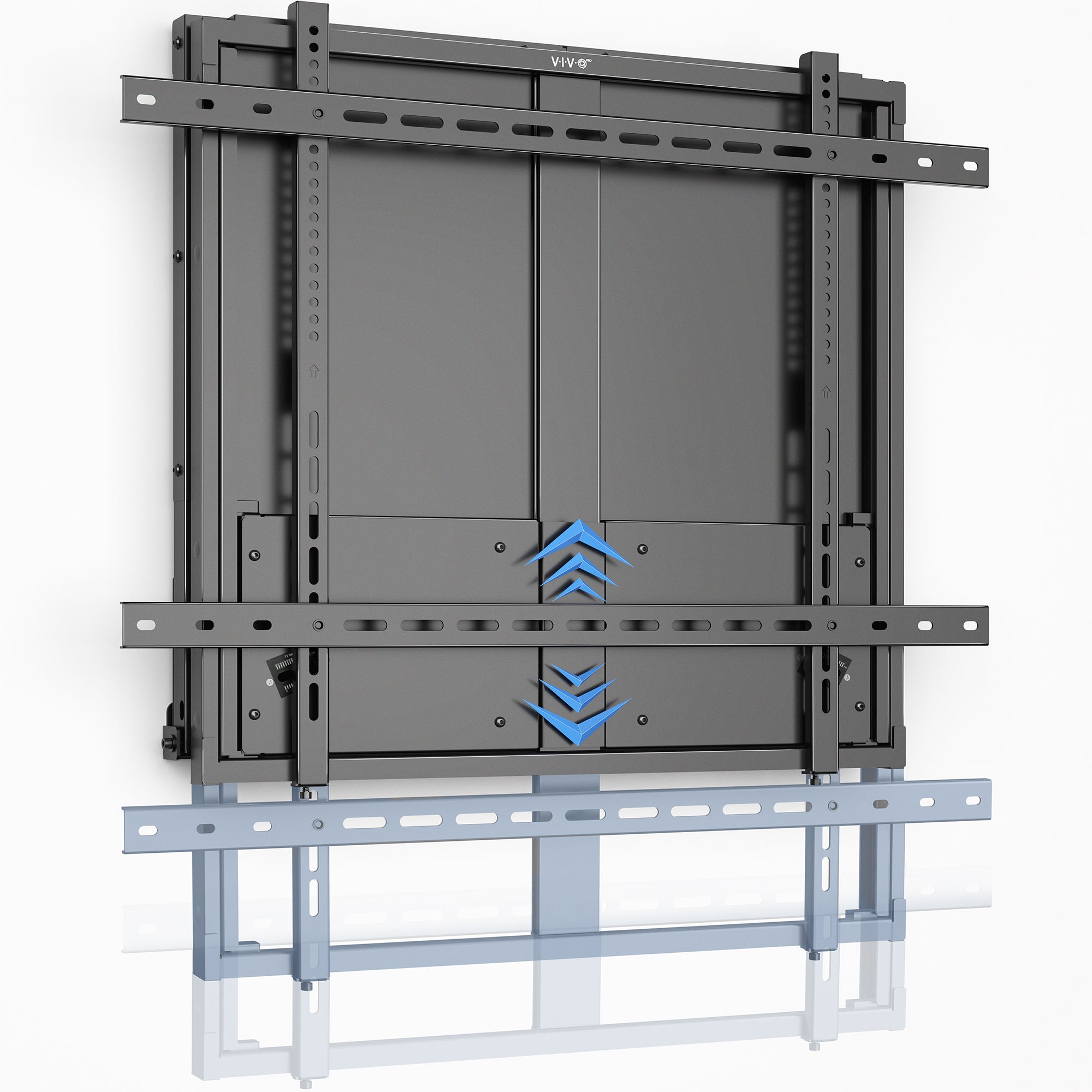 VIVO PRO 75”-90” inch Manual Height Adjustable TV and Interactive Display Wall Mount with Weight Balancing Design