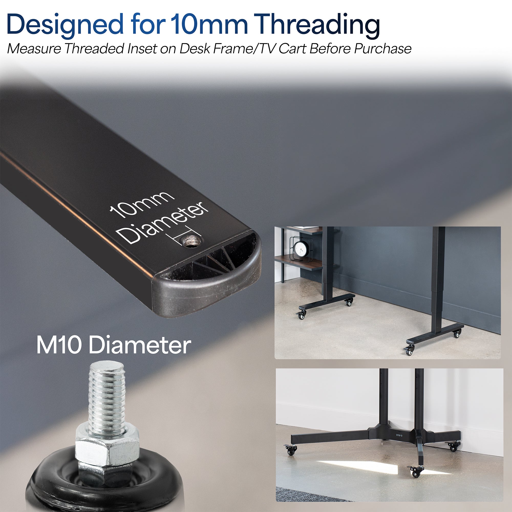 Lockable caster wheel from VIVO.