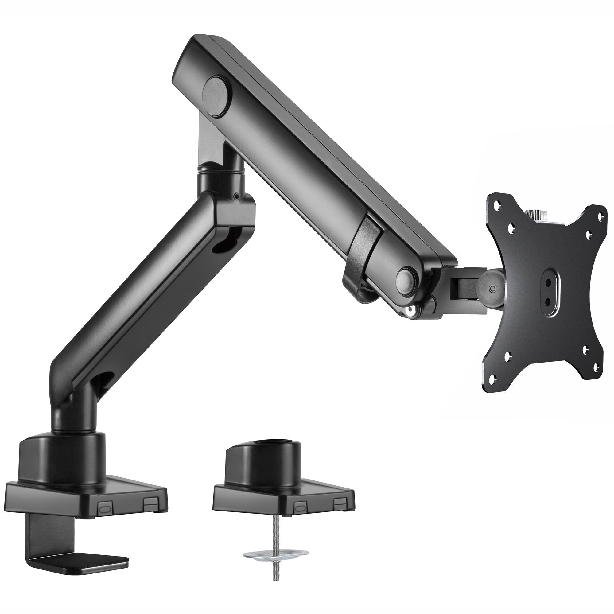 Pneumatic Arm Single Monitor Desk Mount