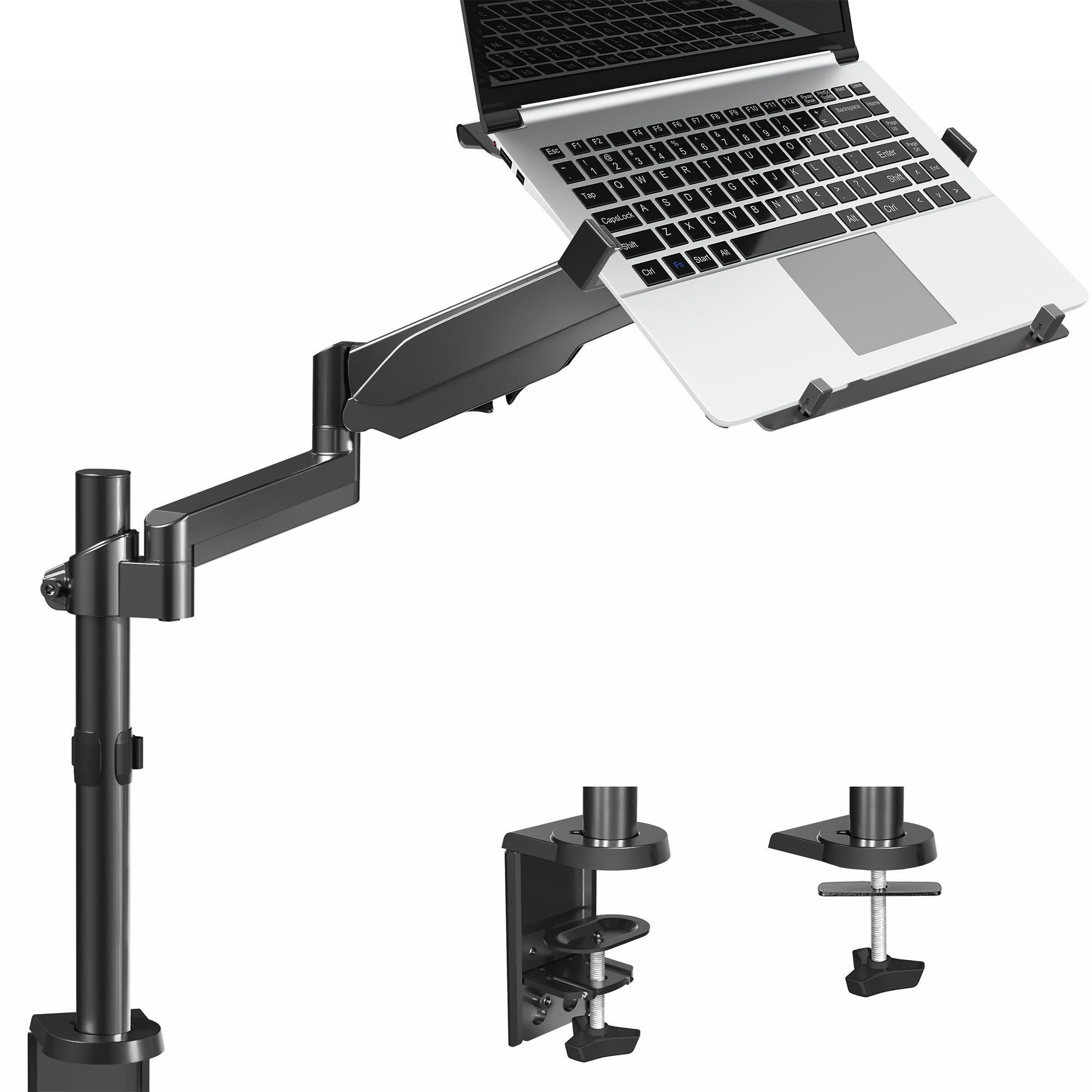 Pneumatic Arm Single Laptop Desk Mount