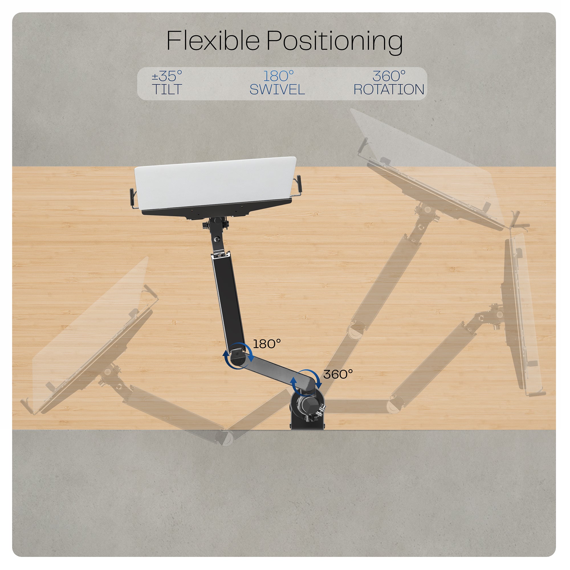 Endless Articulation and Flexible Positioning of Arm