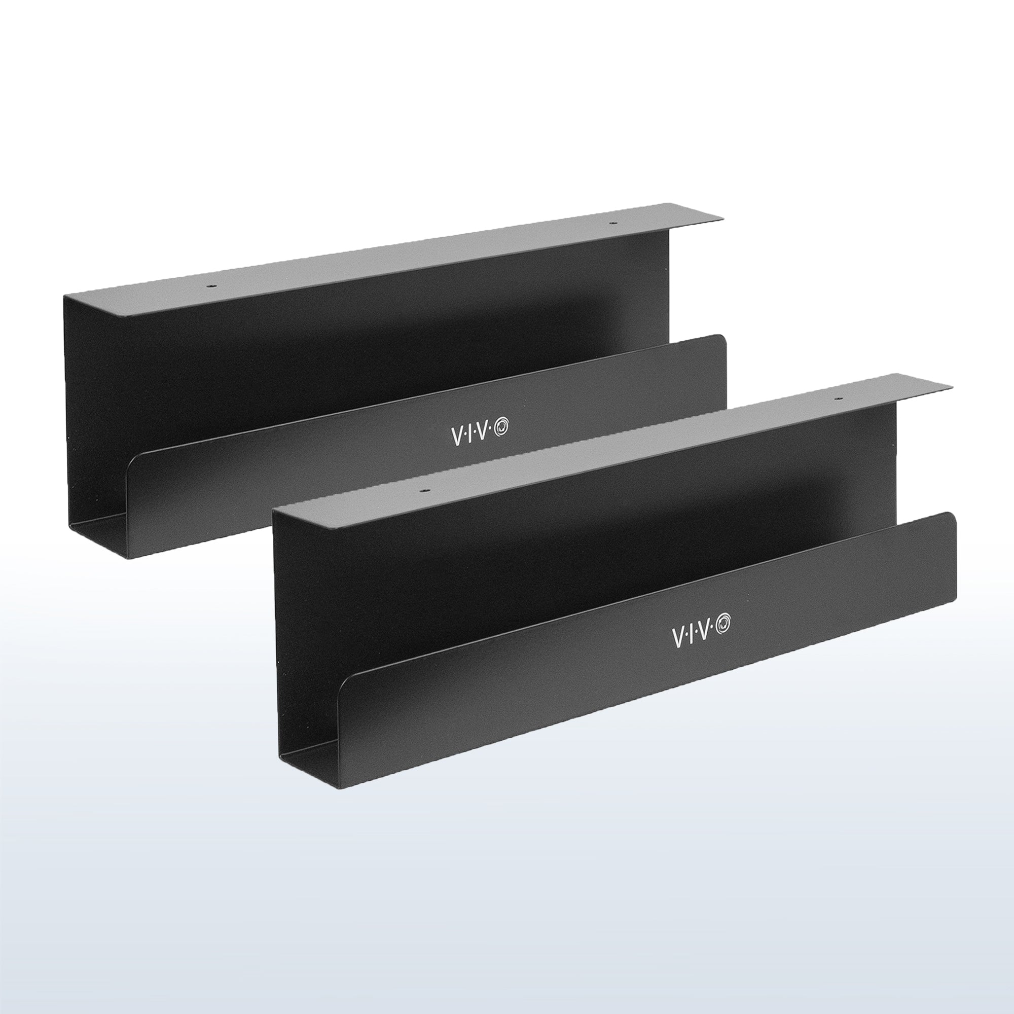 Under Desk Cable Management Trays (2 Pack)