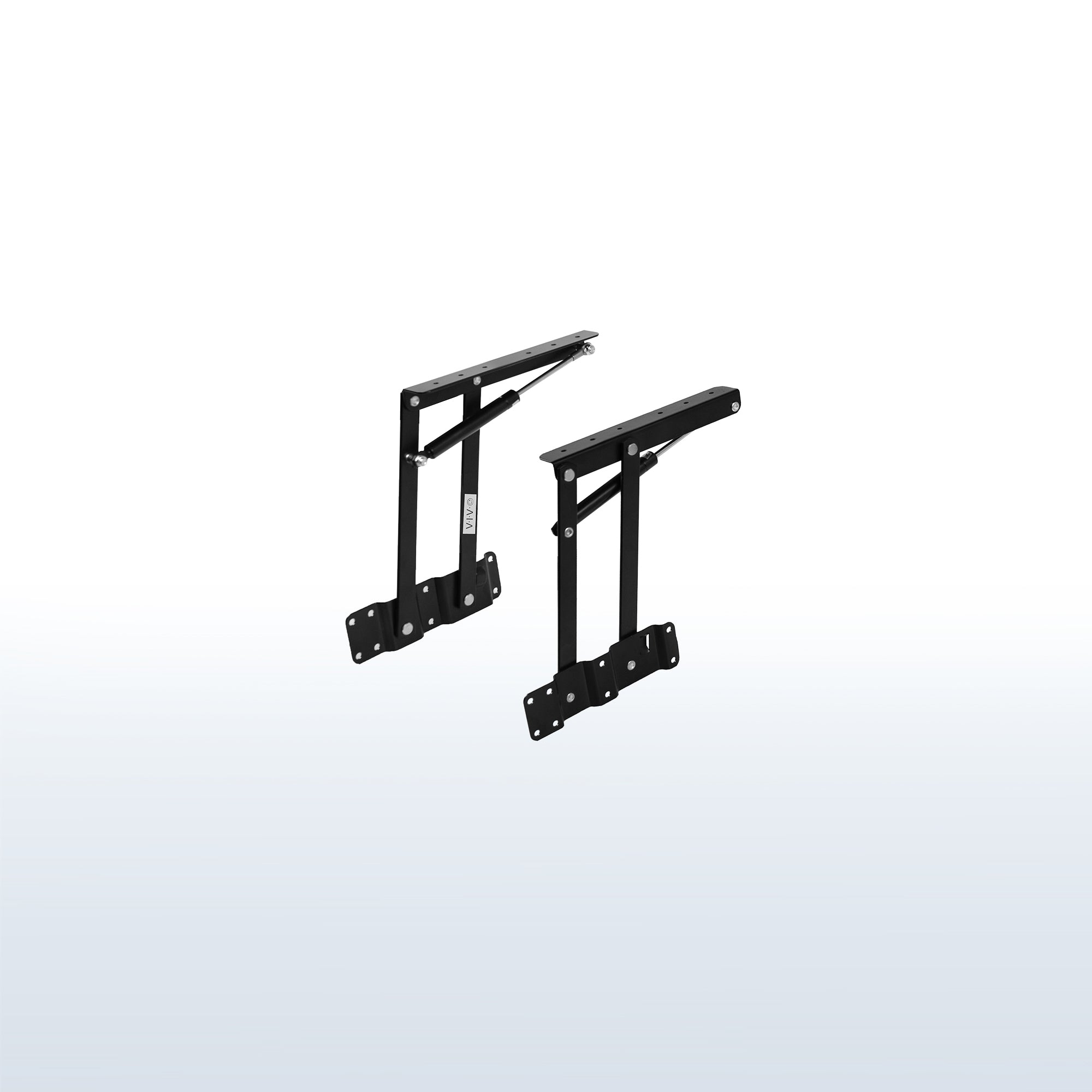 Tabletop lifting arms.