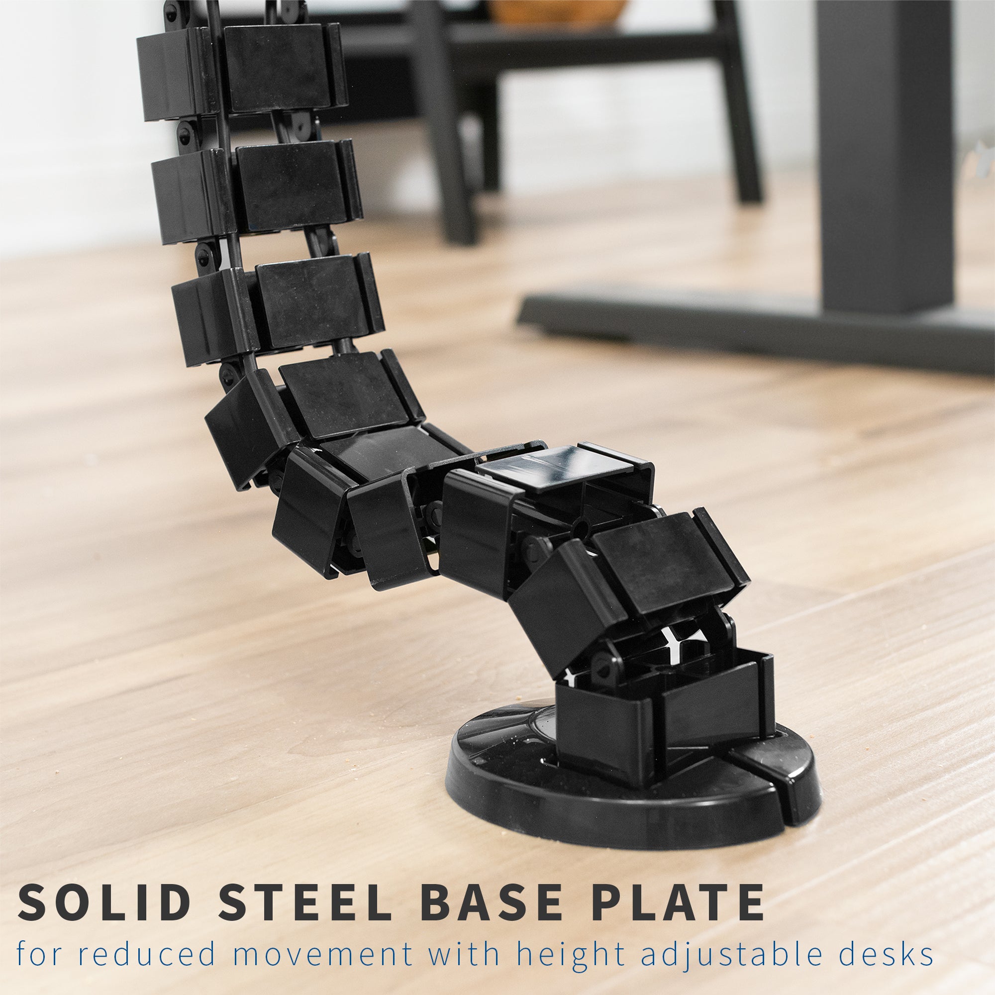 Tidy up your workspace with a cable management strip from VIVO.