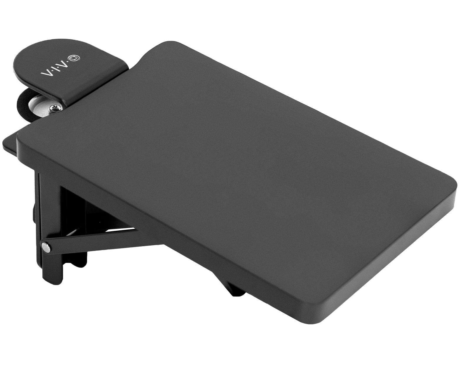Clamp-on 6 x 9 inch (11 Including Clamps) Desk Extender, Wrist Support, Armrest Tray, Table Mount for Sit Stand Desks
