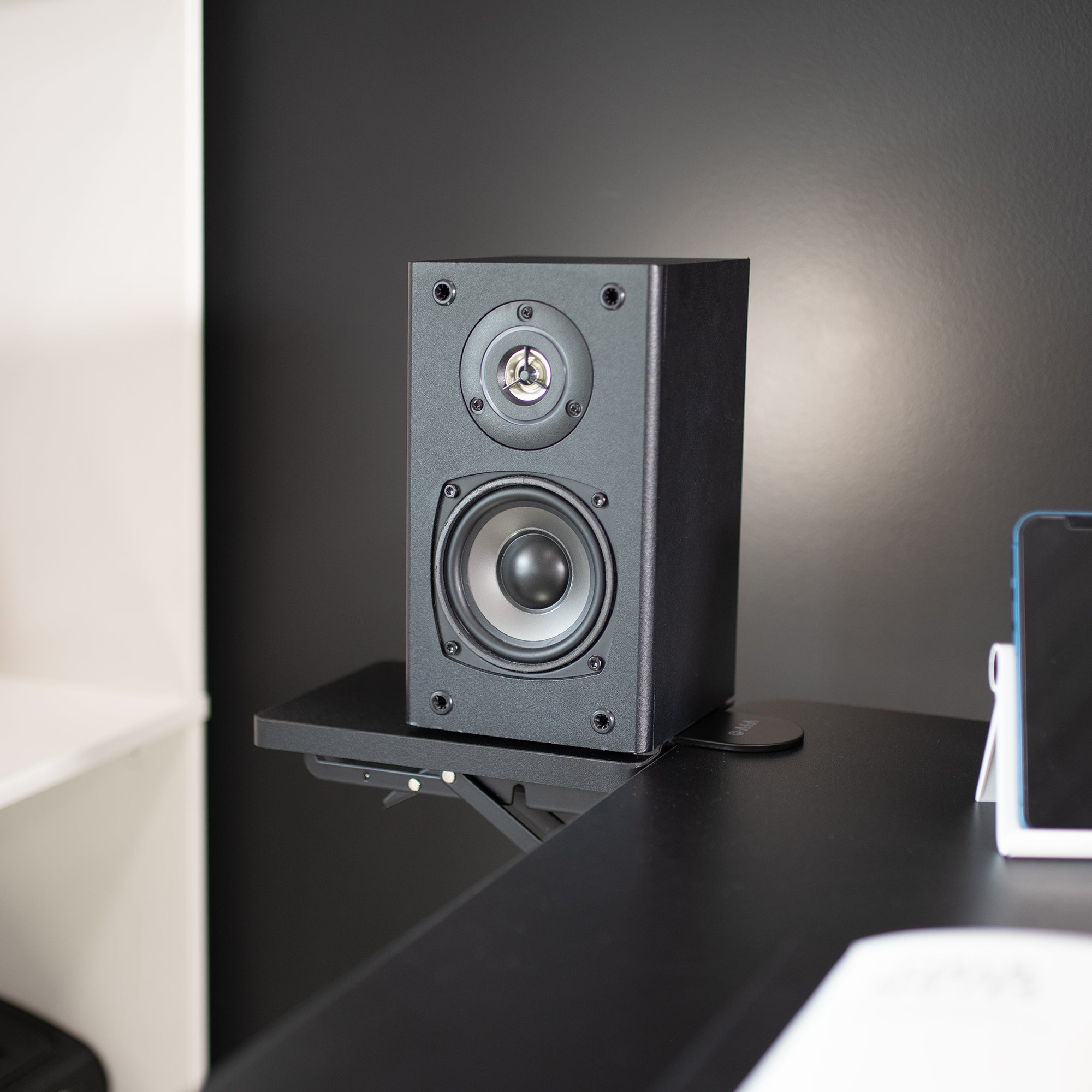 Clamp-on 6 x 9 inch (11 Including Clamps) Desk Extender, Wrist Support, Armrest Tray, Table Mount for Sit Stand Desks