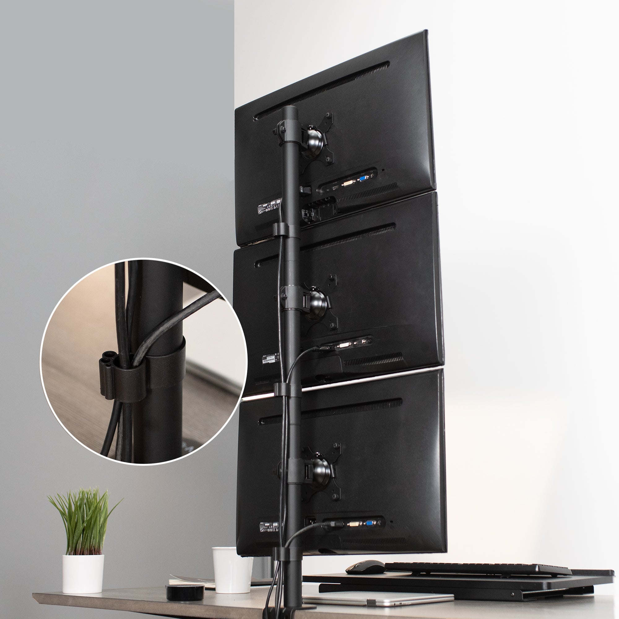Sleek cable management