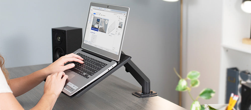 Laptop desk mount