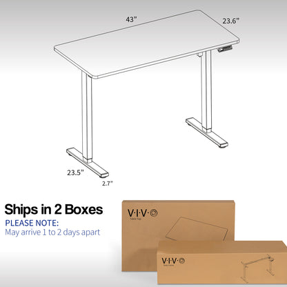 Sturdy ergonomic sit or stand active desk workstation with adjustable height using smart control panel.