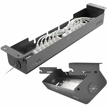 Flip Open Under Desk Cable Management Box