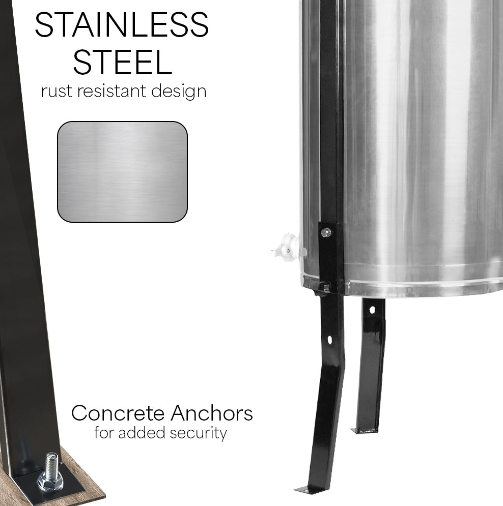 4 to 8 Frame Stainless Steel Honey Extractor