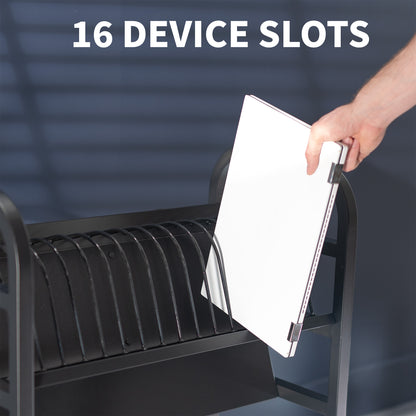 Laptop charging cart for schools and offices.