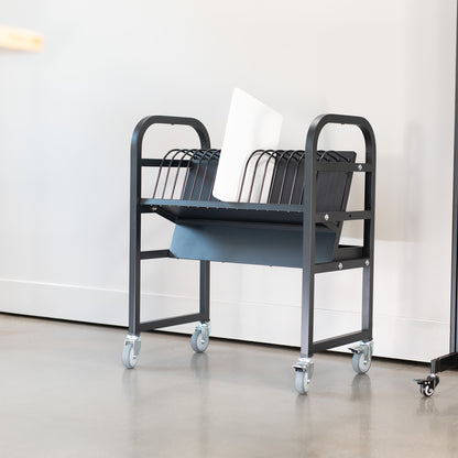 Laptop charging cart for schools and offices.