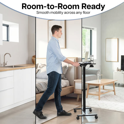 Mobile Tilting Laptop Cart