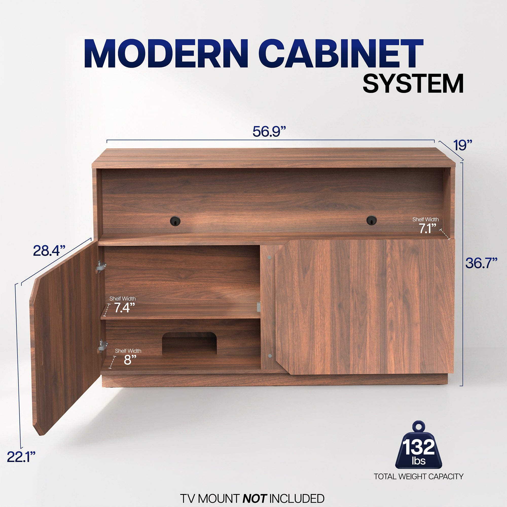 TV Lift Cabinet w/ Storage - 32” to 55” Screens