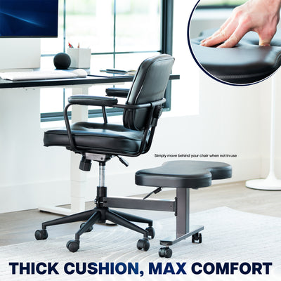 Retrofit Footrest with a thick cushion for maximum comfort. 
