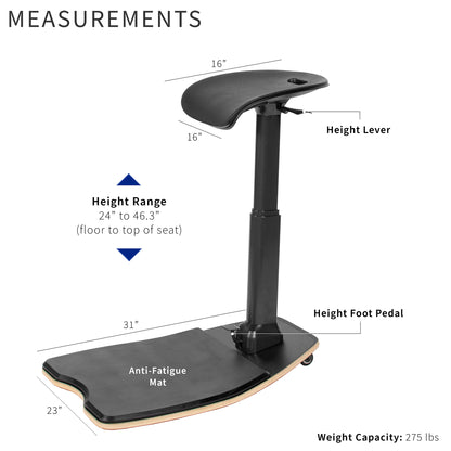 Posture Chair with Anti-Fatigue Mat