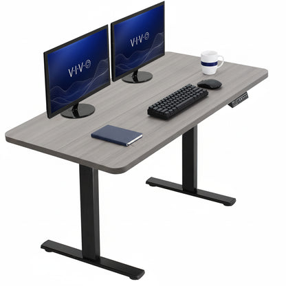 Single Motor Electric Desk with Push Button Memory Controller