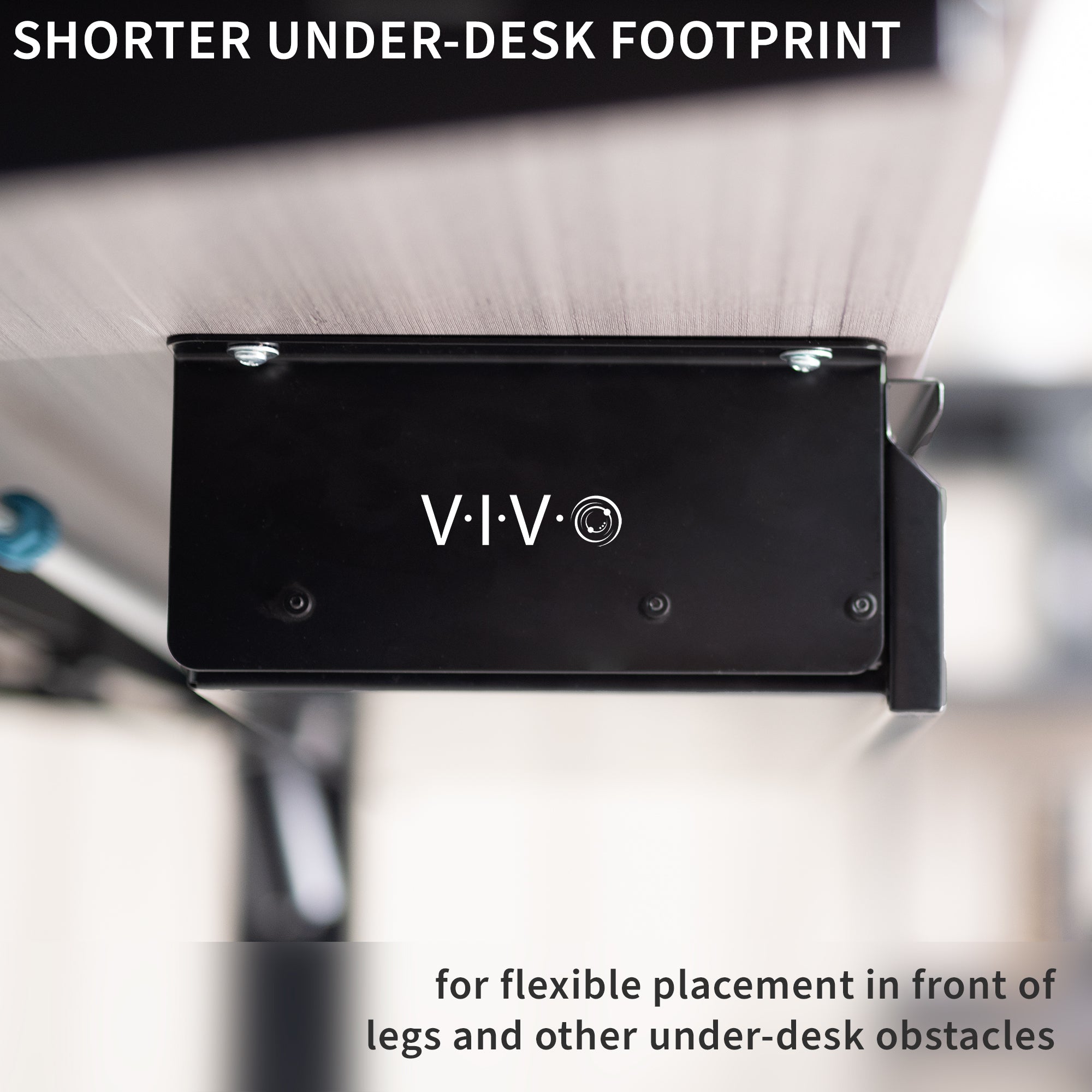 Extra Wide Under Desk Drawer provides a storage option for both standing and fixed height desks, creating a clean, non-cluttered workspace.