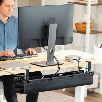 31" Clamp-on cable management tray