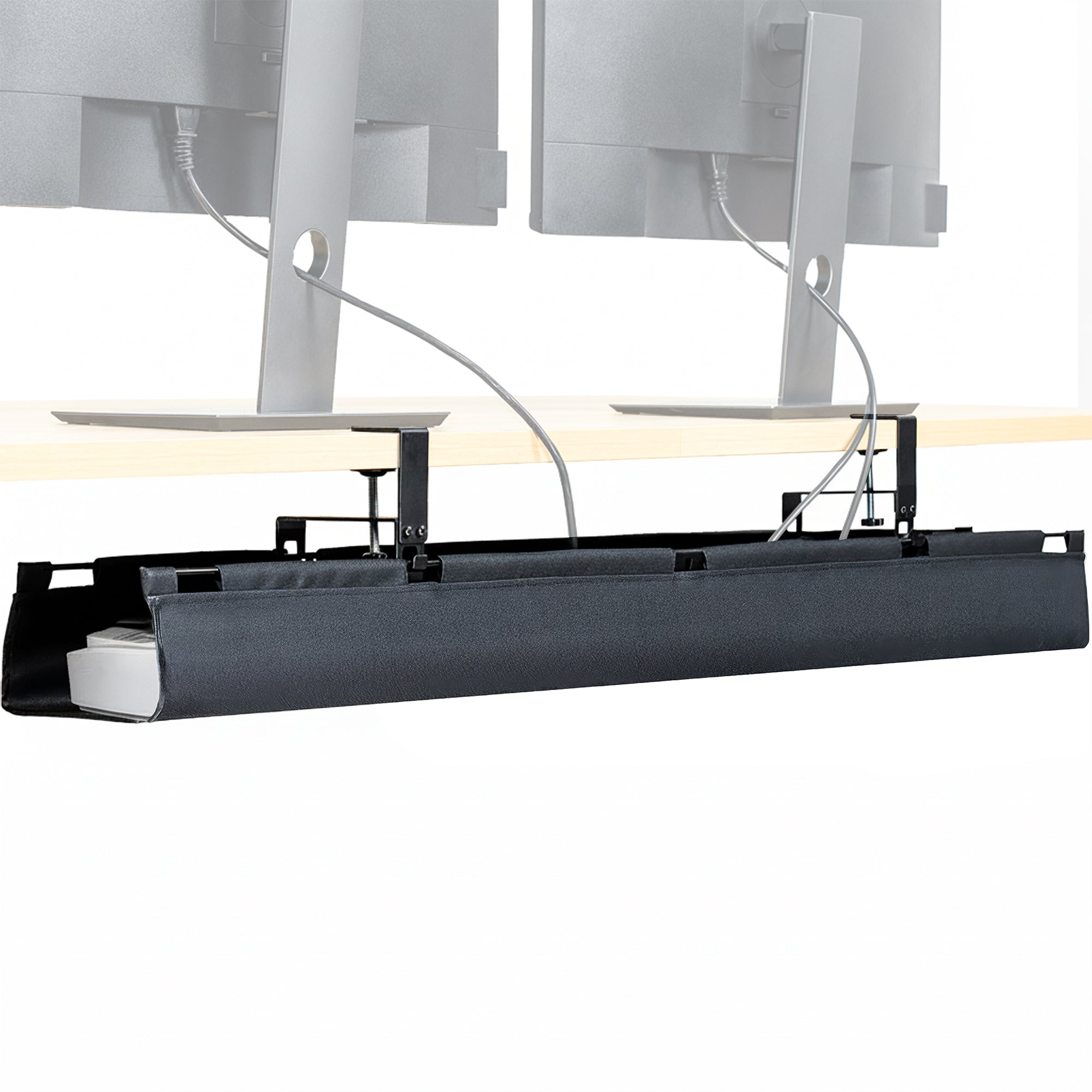 47" Clamp-on cable management tray