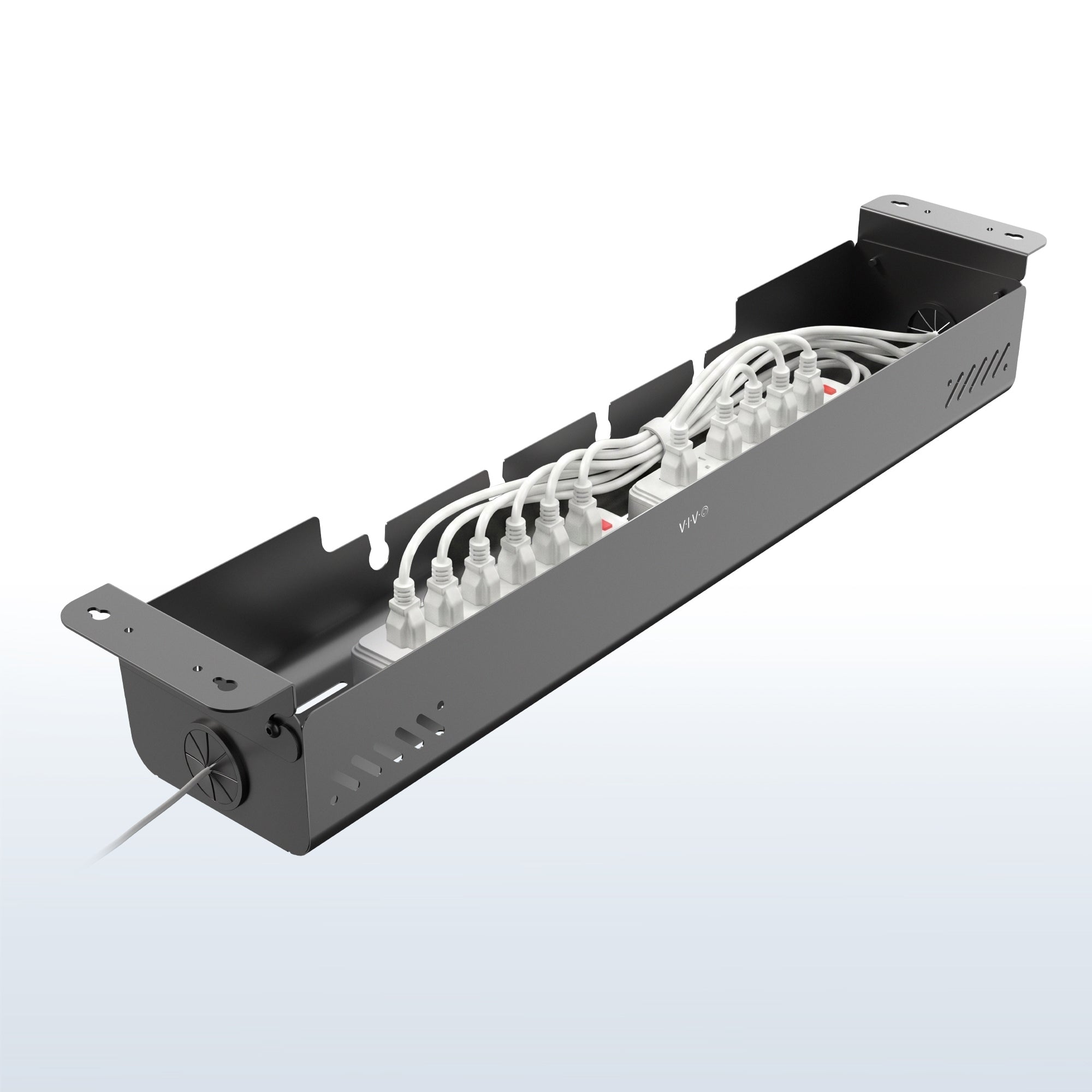 Flip Open Under Desk Cable Management Box