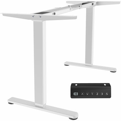 Motorized standing desk frame for raising your table top to a sitting or standing position.