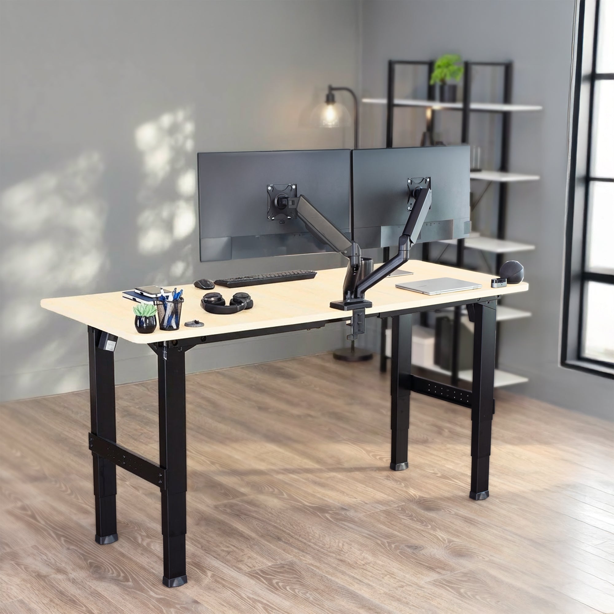 Premium Electric 4-Leg Dual Motor Desk Frame