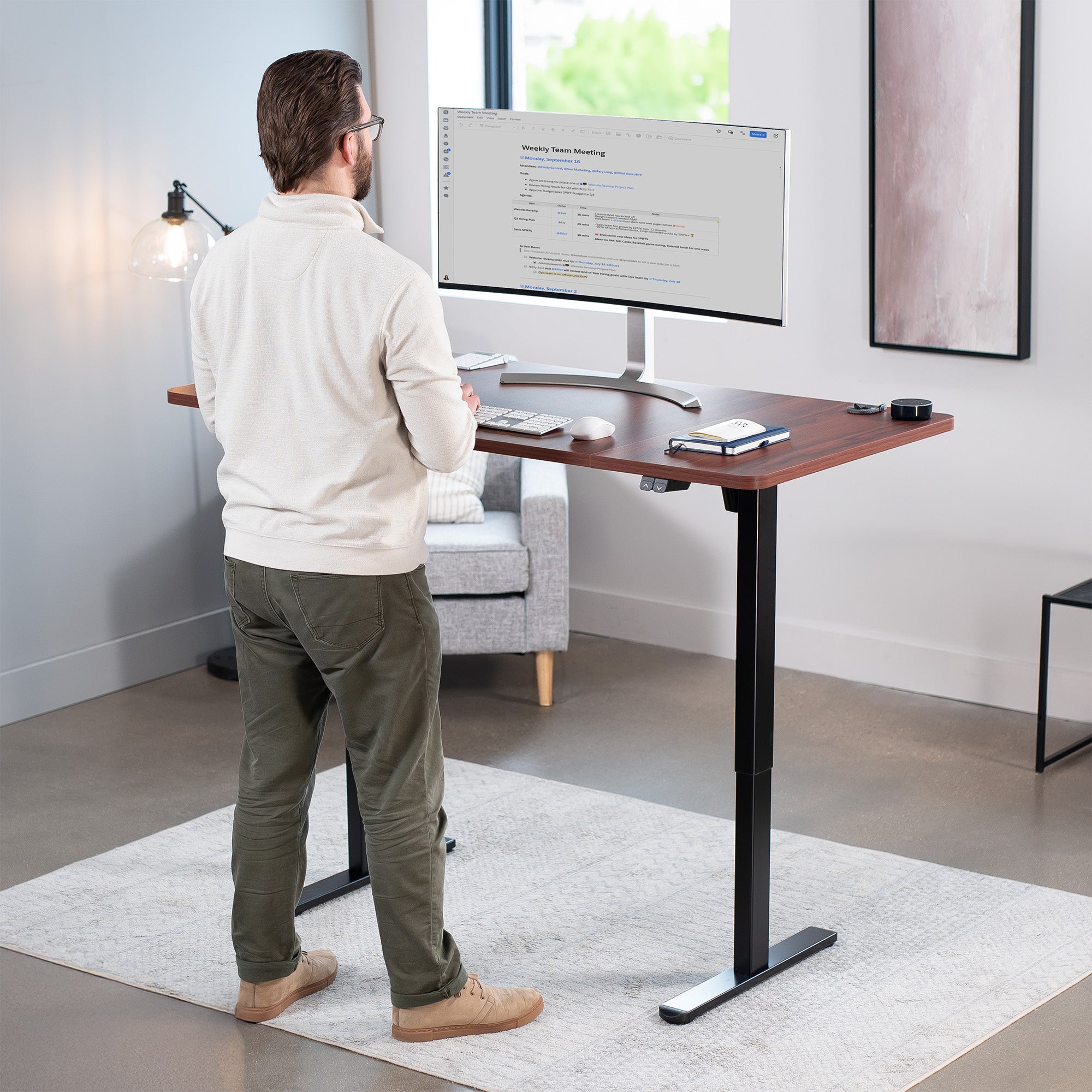 60" x 30" Height Adjustable Electric Desk