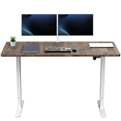 60 x 30 inch electric desk featuring easy height adjustment with the simple 2-button controller